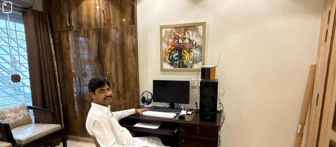 Company office interior with CEO